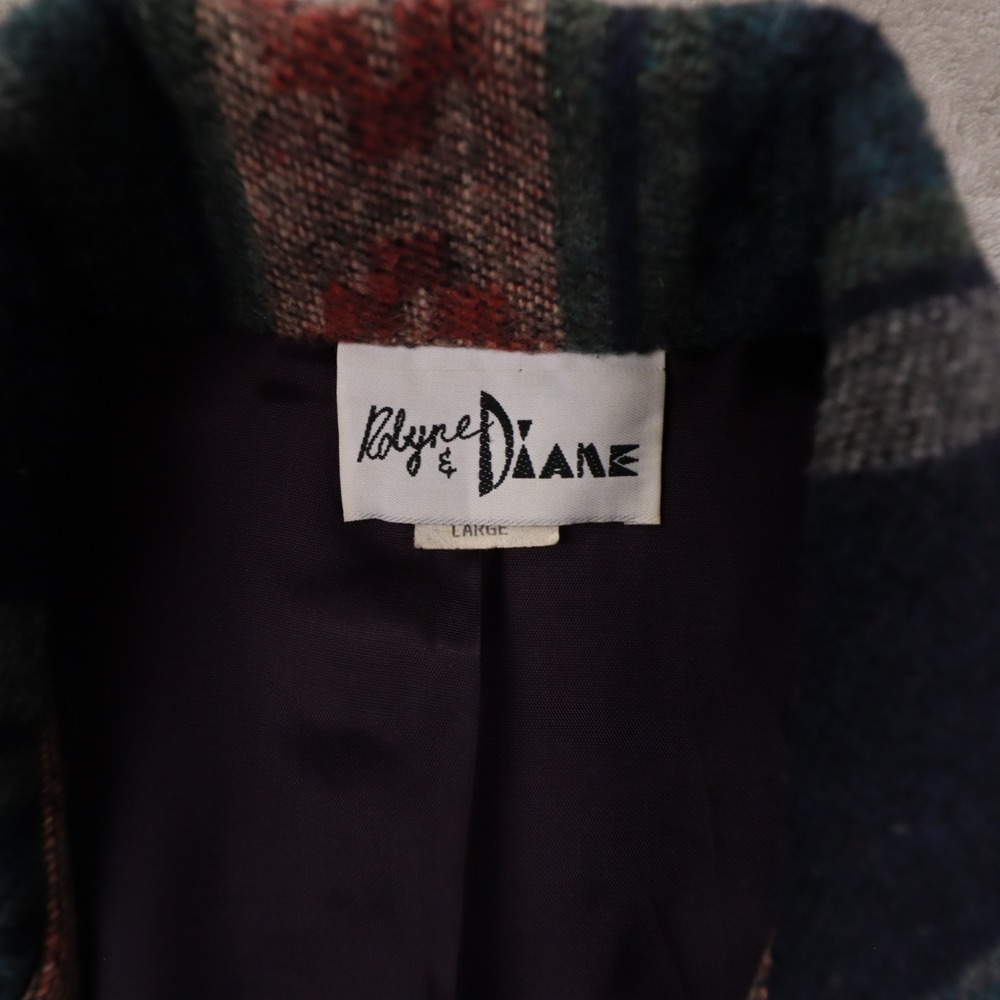Rolyne and Diane Vintage Southwestern Print Blazer Made in USA Women's Large - Picture 2 of 11